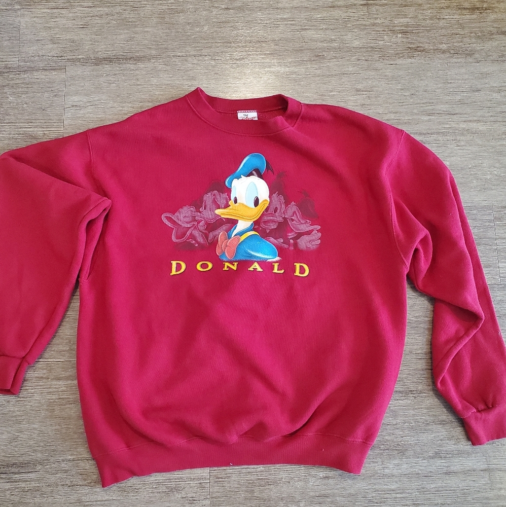Vintage Disney Donald Sweater Made In USA Size XL